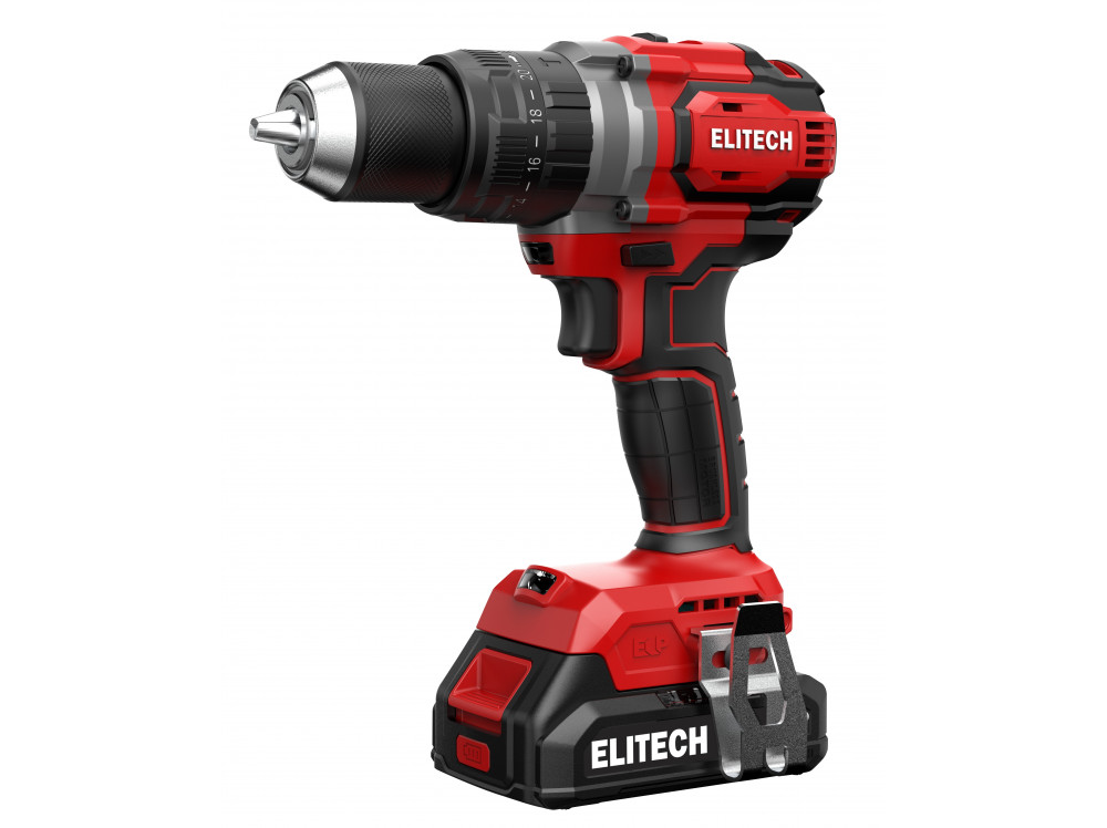 Дрель аккумуляторная ELITECH ДА 20УБЛ2 (E2201.047.02) ДА 20УБЛ2 (E2201.047.02) 205680 в фирменном магазине Elitech