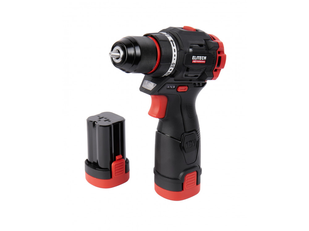 Дрель аккумуляторная ELITECH CD 16L2 (E2201.039.01) CD 16L2 205715 в фирменном магазине Elitech