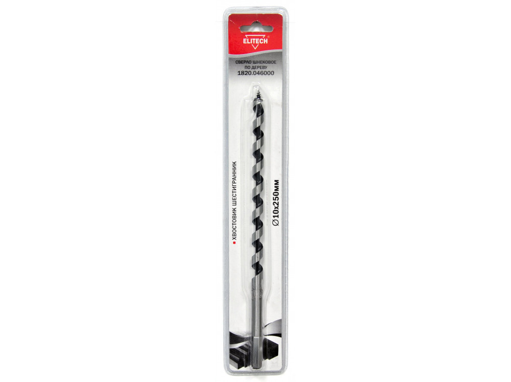 Сверло ELITECH 10х250мм HEX шнек 1820.046000 1820.046000 187572 в фирменном магазине Elitech