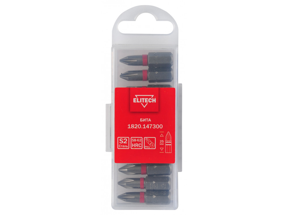 Бита ELITECH PH1 25мм 1шт 1820.147300 1820.147300 204232 в фирменном магазине Elitech