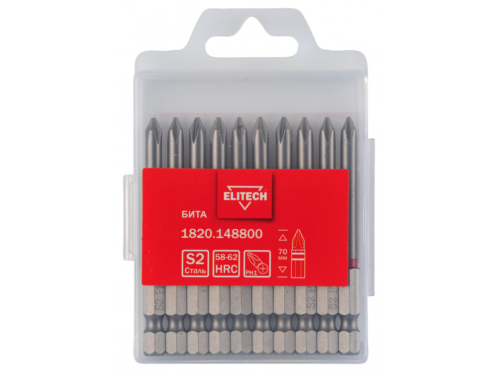 Бита ELITECH PH1 70мм 1шт 1820.148800 1820.148800 204247 в фирменном магазине Elitech