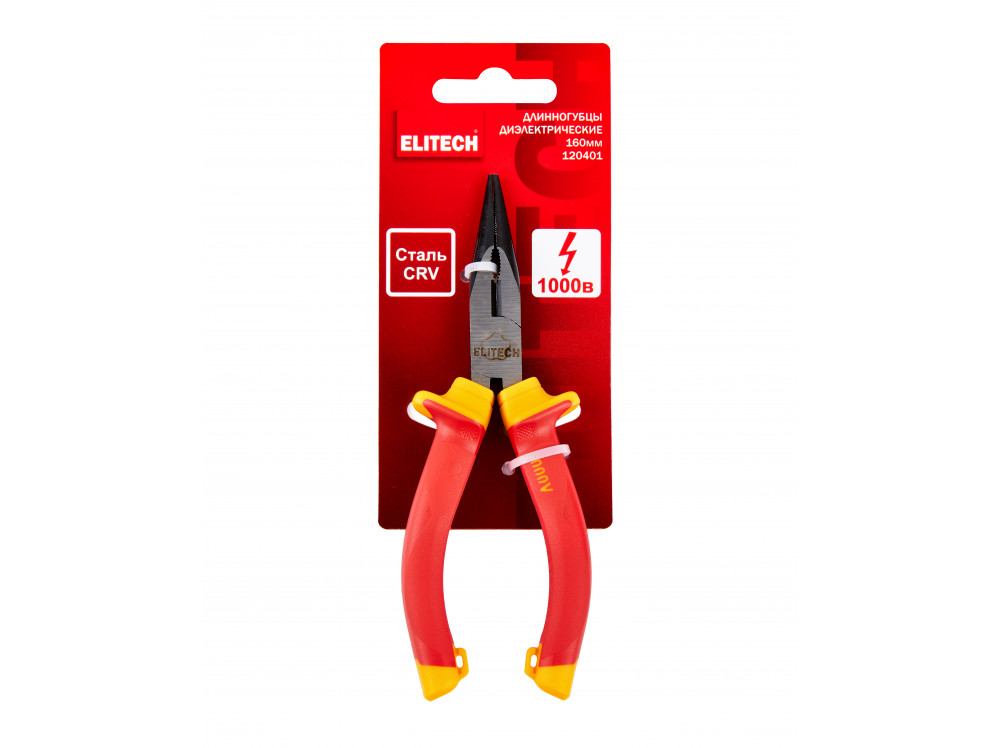 Длинногубцы диэлектрические ELITECH 120401 120401 207124 в фирменном магазине Elitech