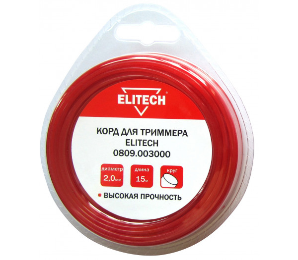 Корд для триммера ELITECH 0809.003000
