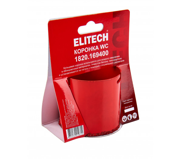 Коронка ELITECH 73мм WC 1820.169400