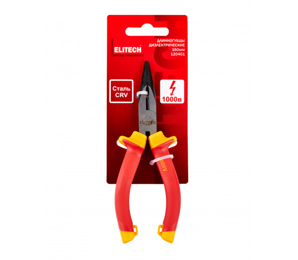 Длинногубцы диэлектрические ELITECH 120401