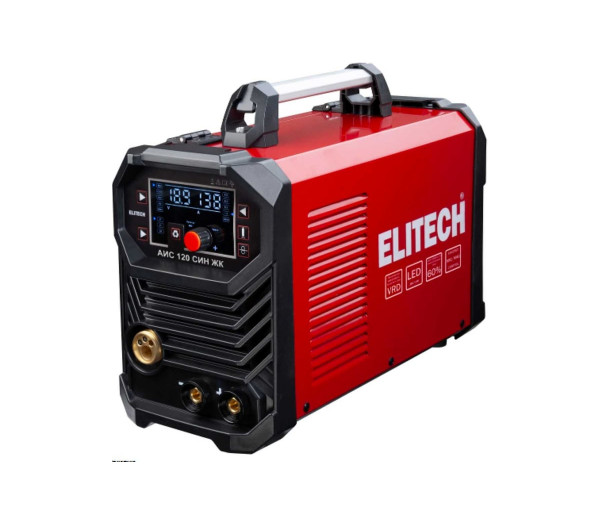 Сварочный инвертор ELITECH MIG/MAG АИС 120 СИН ЖК 204747