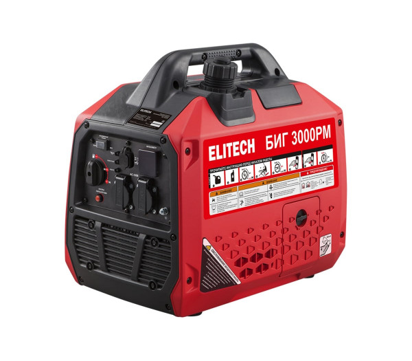 Генератор бензиновый инверторный ELITECH БИГ 3000РМ 210597