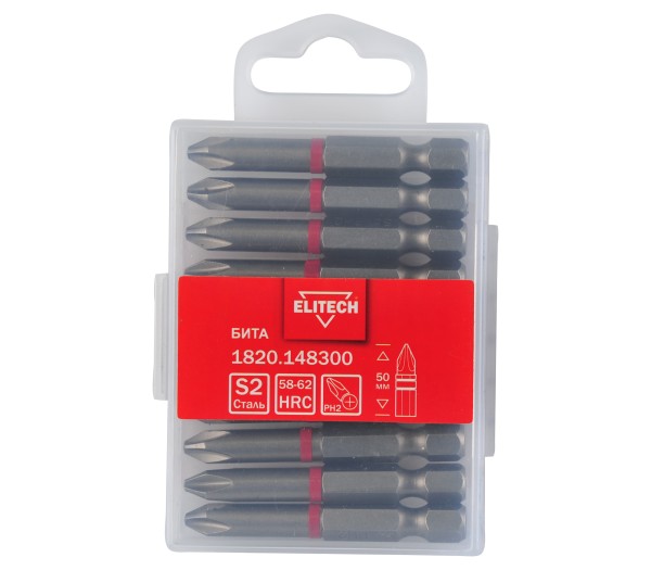 Бита ELITECH PH2 50мм 1820.148300